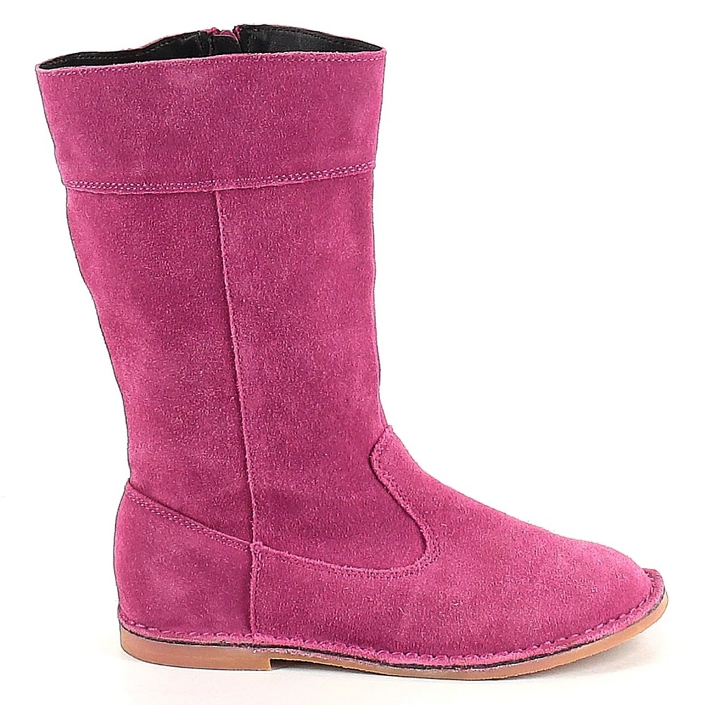 NEW Naturino Garnet Hill Fuschia Suede Boots - 32 EU (1.5 US)